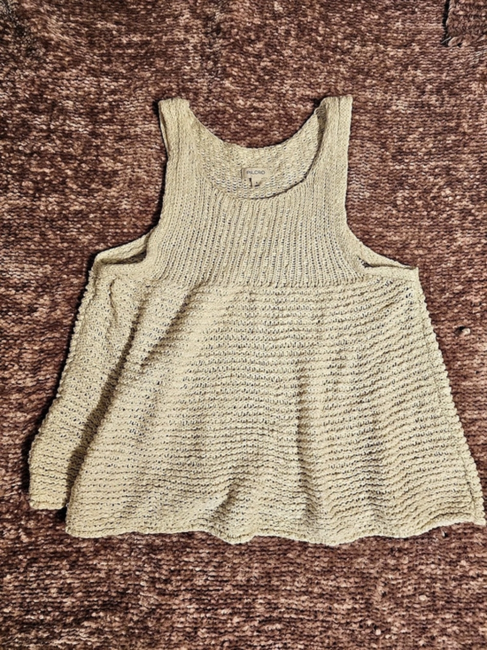 Pilcro Cream Colored Flowy Knit Sweater Tank
